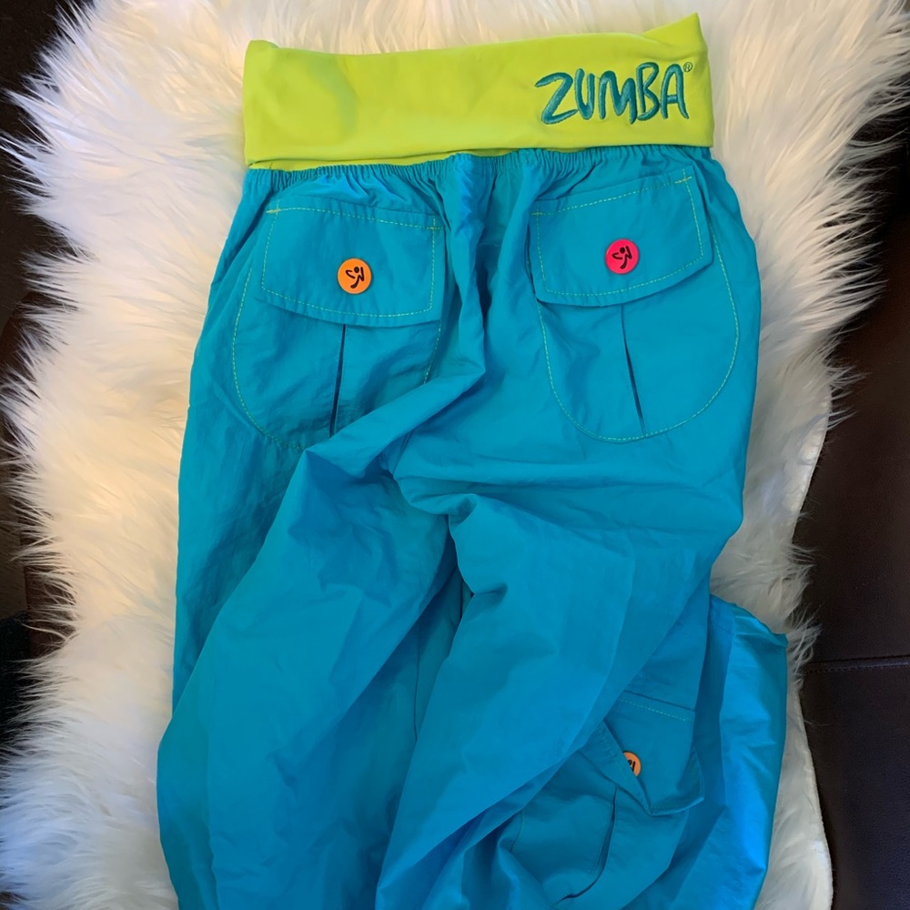 Zumba Fitness High Waist Blue Convertible Cargo
